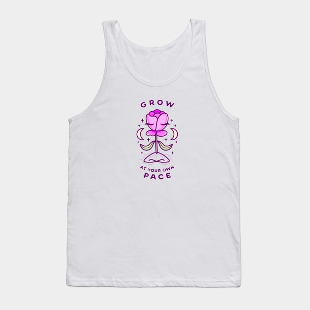 Grow At Your Own Pace Tank Top by sombrasblancas